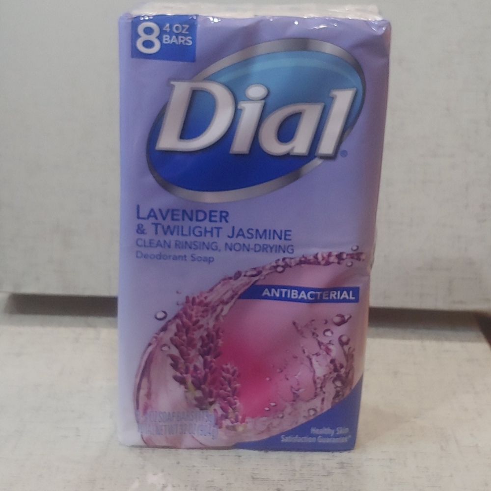New 8 4oz Dial Lavender & Twilight Jasmine Soap